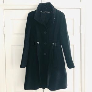 Via Spiga Black Wool Coat